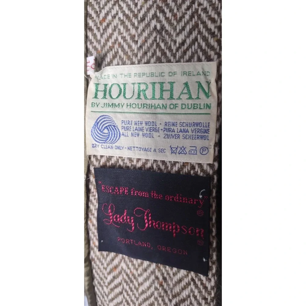 Vintage Wool Coat Jimmy Hourihan Quiet Luxury Tailored Fit Women's M Timeless